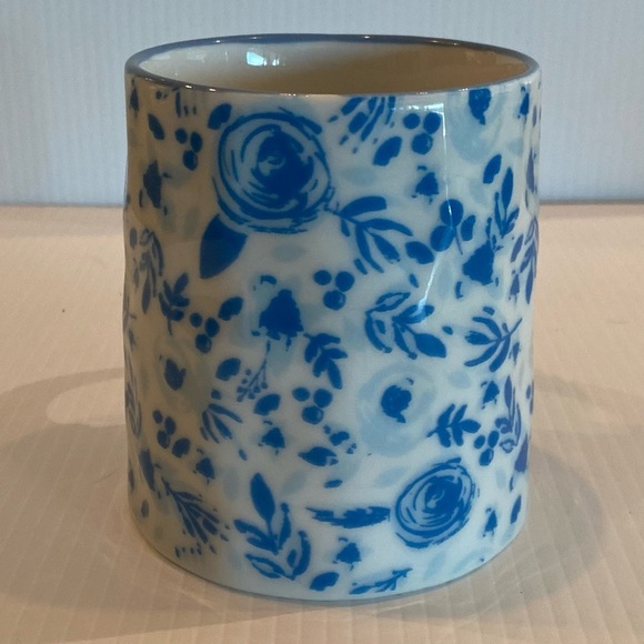Blue Flowers Coffee Tea Mug Cup 14 Oz By 10 Strawberry Street Bella Floral - Picture 3 of 11